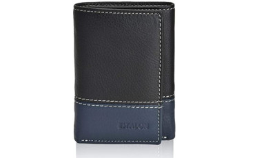 ESTALON Real Leather Wallets for Men - RFID Blocking Slim Trifold Wallet with Card Slots